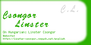 csongor linster business card